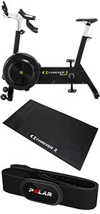 Concept2 BikeErg + Siseratta alusmatt + Polar Vööandur HRS H10 Bluetooth Smart M-XXL