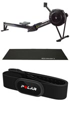 Concept2 RowErg PM5 + Ergomeetri alusmatt + Polar Vööandur HRS H10 Bluetooth Smart M-XXL